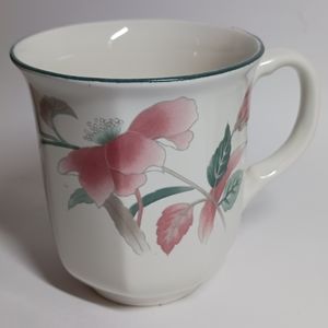 4 Mikasa SILK FLOWERS coffee tea cups F3003 Made in Japan